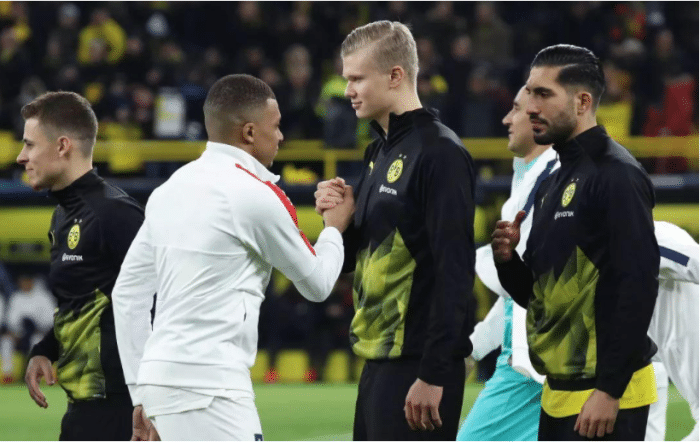 哈兰德和姆巴佩近两个赛季数据对比！哈兰德场均1球效率更高！