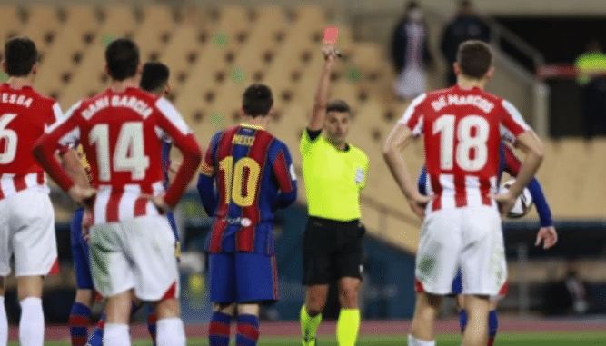 曝梅西被禁赛2场！并非故意的恶意犯规，缺席国王杯和西甲各一轮