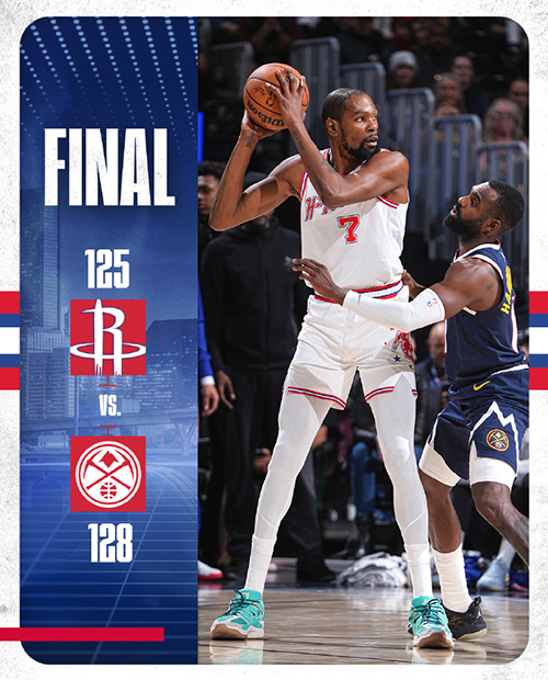 掘金128-125加时险胜火箭,<a href=/qiuxingxinxi/lanqiugaoqing/130.html target=_blank class=infotextkey>约基奇</a>39+15+10,申京33+10+10