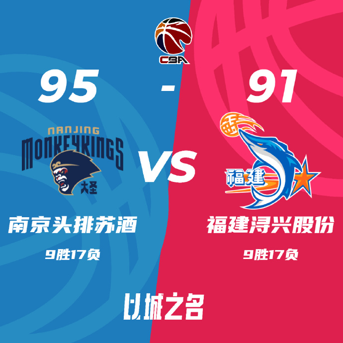 同曦95-91战胜胜福建 林葳27+8 布莱克尼21+5+5 邹阳20+16