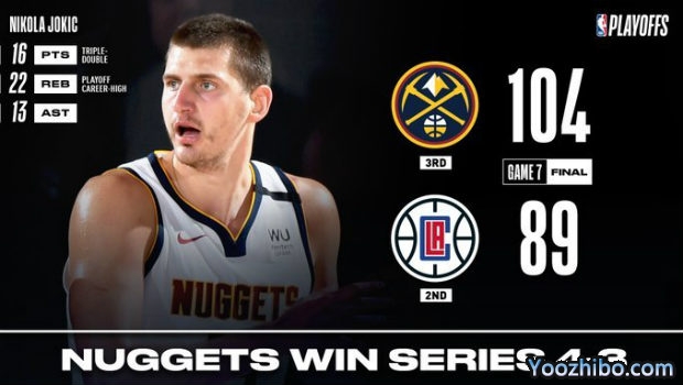 <a href=/lanqiugaoqing/nuggets/ target=_blank class=infotextkey>掘金</a>胜<a href=/lanqiugaoqing/clippers/ target=_blank class=infotextkey>快船</a>大比分4-3晋级西决！