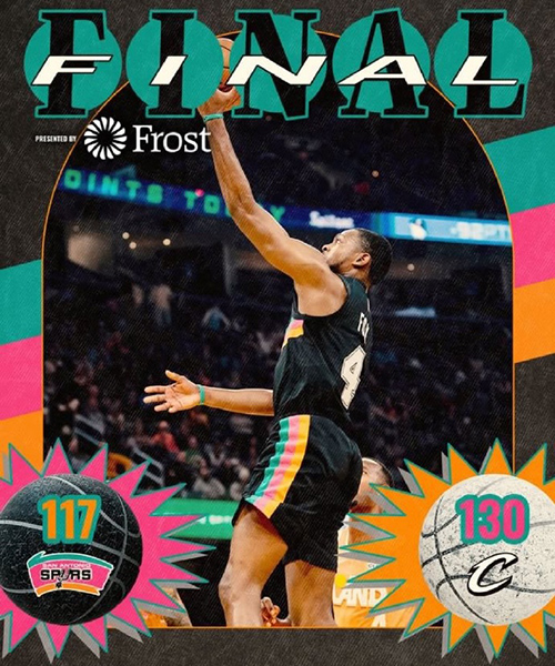 骑士130-117胜马刺,米切尔28+8,福克斯25+5+9