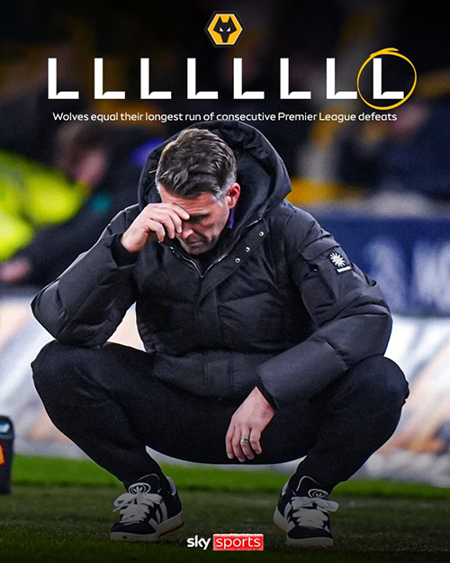 狼队“死亡赛程”来了：17轮仅2分垫底，下周两碰<a href=/zuqiugaoqing/manlian/ target=_blank class=infotextkey>曼联</a>+再踢枪手<a href=/zuqiugaoqing/liverpool/ target=_blank class=infotextkey>利物浦</a>